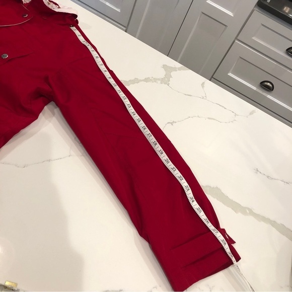 Dunnes Stores Red Parka Jacket Trench Rain Coat Mid-Length Lined Size 16-18 XL - Picture 13 of 14